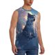 thumbnail image 2 of Fotbe Cloud Wolf Men's Camiseta sin Mangas Estampada para Hombres, Playera Casual para Gimnasio, Entrenamiento, Playa-XX-Large, 2 of 7