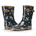 thumbnail image 7 of Alpine Swiss Izzy Womens Waterproof Tall Rain Boots Non-Slip Rubber Mid Calf Garden Shoes, 7 of 7