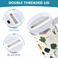 thumbnail image 3 of Yayeee 40oz Stainless Steel Tumbler with Straw and Handle Double-Wall Insulated Travel Water Bottle, Beige Vegetables Pattern, 3 of 8