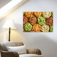 thumbnail image 2 of Kitchen Canvas Wall Art Cooked Wheaten Food Picture Dining Room Canvas Painting for Home Wall Decor, Colorful Pasta Framed Artwork for Kitchen Restaurant Wall Decoration Ready to Hang (12" Hx18 W), 2 of 6