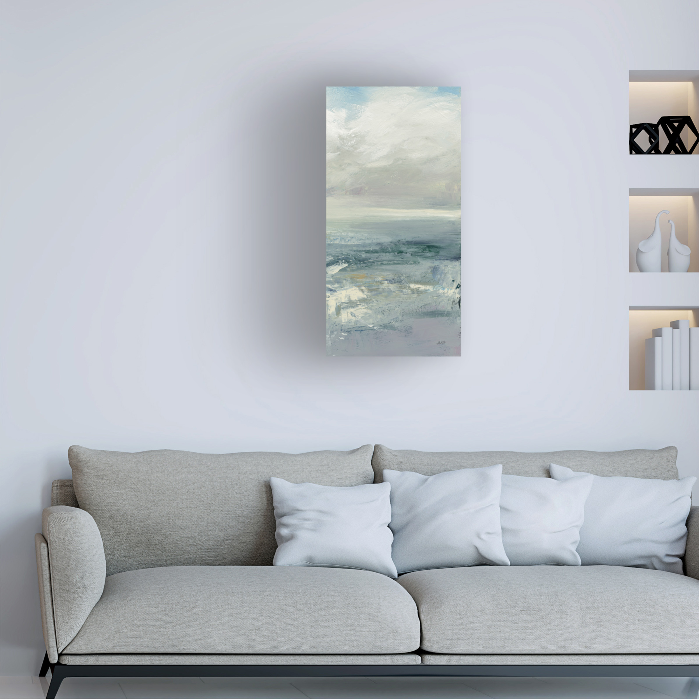 Trademark Fine Art 'Waves III Muted' Canvas Art by Julia Purinton