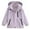 Purple, variant on dazeni Girls Fashion Rain Jackets 2-in-1 Waterproof Coat Fleece Lined Hood Raincoat with Pockets Winter Warm Outwear for Kids