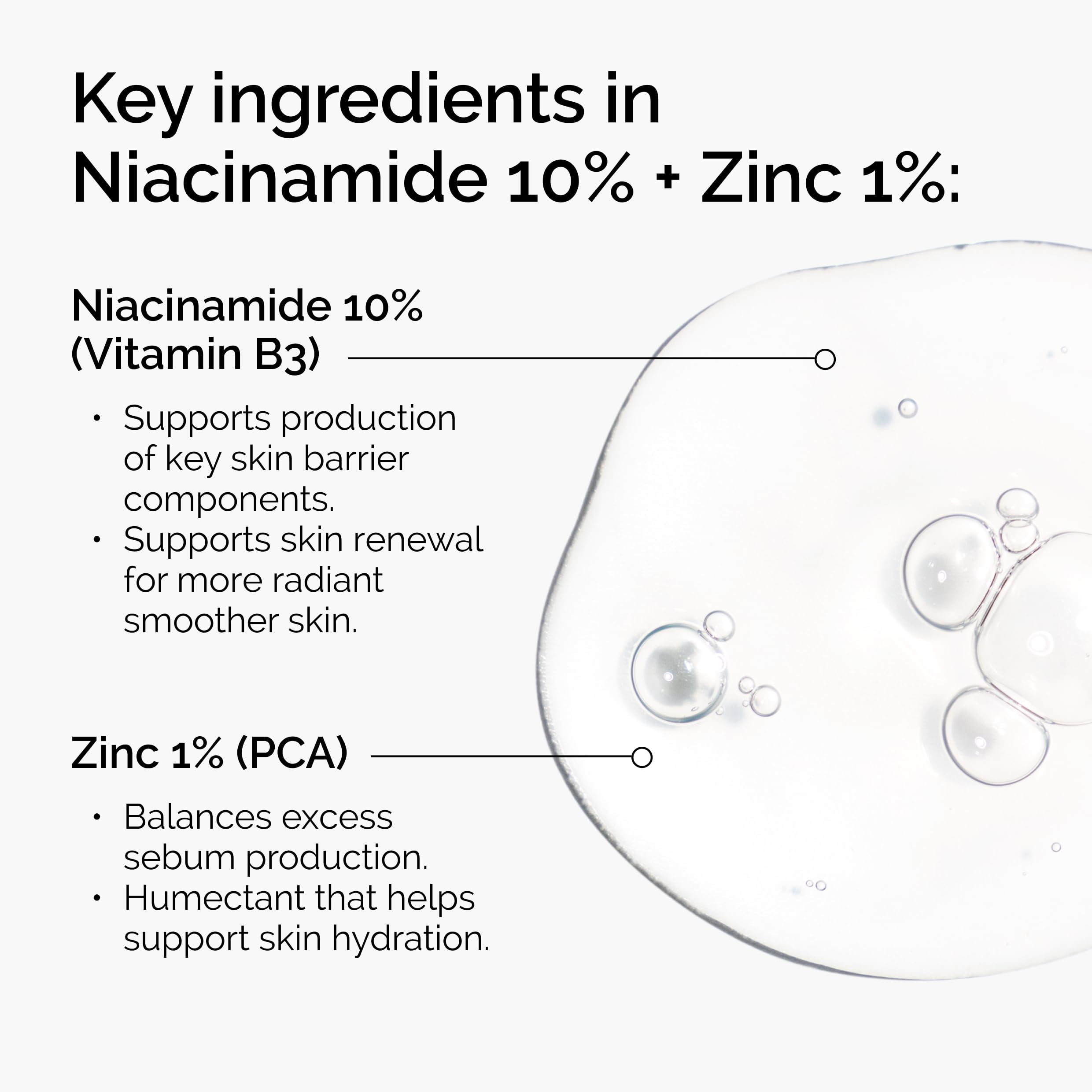 The Ordaniry Niacinamide 10% + Zinc 1%, Smoothing Serum for Blemish-Prone Skin 30mL