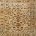 thumbnail image 1 of Ahgly Company Machine Washable Indoor Square Traditional Light Brown Area Rugs, 3' Square, 1 of 7