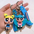 thumbnail image 3 of LLavero creativo The Powerpuff Girls para mujeres y hombres, llavero con colgante de muñeca de silicona con dibujos animados, regalos, soporte para llaves, 3 of 5