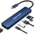 thumbnail image 1 of Hub USB C Hiearcool 7 en 1 para MacBook Air/Pro con HDMI 4K, 1 of 6
