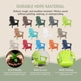 thumbnail image 3 of WestinTrends Malibu Outdoor Folding HDPE Adirondack Deck Chair - Patio & Outdoor Lounge, Weather‑Resistant, Lime, 3 of 14