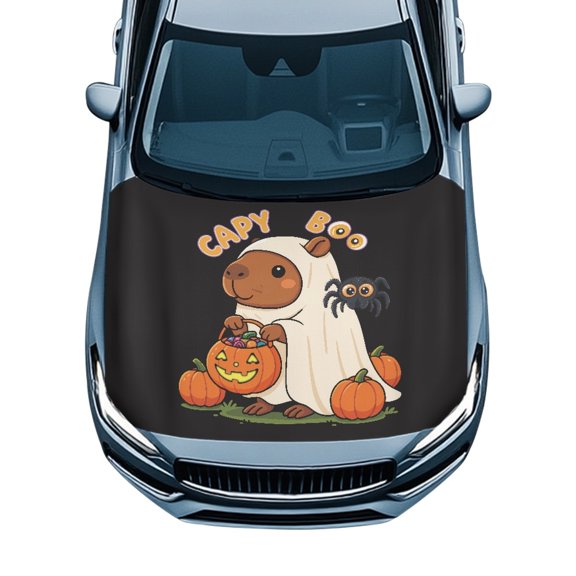 XYZCANDO Car Hood Cover for Sedans Van Trucks, Protection Car Hood Cover Protector, Cars Accessories All Weather Protection Car Hood Protector Cover