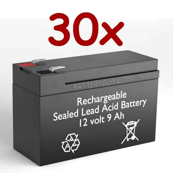BatteryGuy Power-Sonic PSH-1280F2-FR replacement battery - BatteryGuy brand equivalent (High Rate - qty of 30)