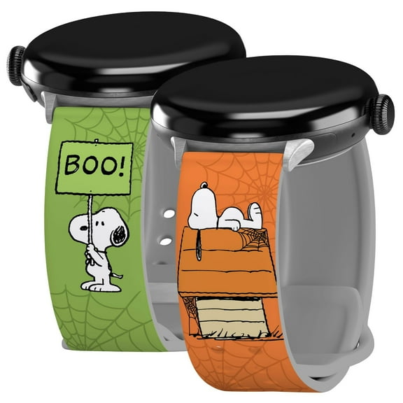 Peanuts Halloween HD Watch Band for Google Pixel Watch 20mm (Long Spooky Snoopy)