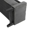 thumbnail image 6 of Magshion Microfiber Upholstered Accent Ottoman Bench for Entryway, Bedroom Grey, 6 of 6