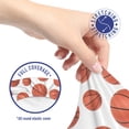 thumbnail image 4 of Basketball Office Chair Slipcover, Realistic Style Balls Pattern on White Classical Sports Themed, Protective Stretch Decorative Fabric Cover, Standard Size, Cinnamon White, by Ambesonne, 4 of 4
