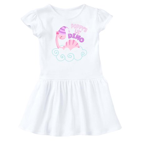 

Inktastic Poppy s Lil Dino with Cute Pink Baby Dinosaur Gift Baby Girl Dress