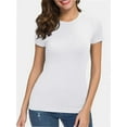 thumbnail image 6 of Fashion Casual Women's Crew neck Short Sleeve T-Shirt Basic Tee Tops, 6 of 6