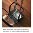 thumbnail image 4 of Yamazaki Home Lid and Ladle Stand - Large, Black, Steel, Water Resistant, No Assembly, 4 of 7