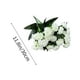 thumbnail image 3 of Ramo de claveles de seda | Flores artificiales para decoración del hogar | Arreglo floral 3D en plena floración | Centro de mesa para el Día de la Madre | Decoración de mesa para bodas, 3 of 6