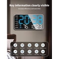 thumbnail image 4 of HLONK Digital Wall Clock Dual alarm clock  Auto Dimming Temperature Date Week Timing Countdown LED Display  for Living Room/Kitchen/Shop/ Warehouse/ Office Decor, 4 of 6