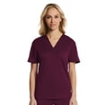 thumbnail image 4 of EL9605 V-Neck Scrub Top for Men & Women | Perfect for Medical, Dental, Veterinary Wine Medium, 4 of 4
