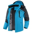 thumbnail image 6 of DHFJKG Windbreaker Jacket Women Fuzzy Lining Secure Pockets Zipper Coat With Detachable Hood Winter Outdoor Hiking Climbing Versatile Outerwear, 6 of 7