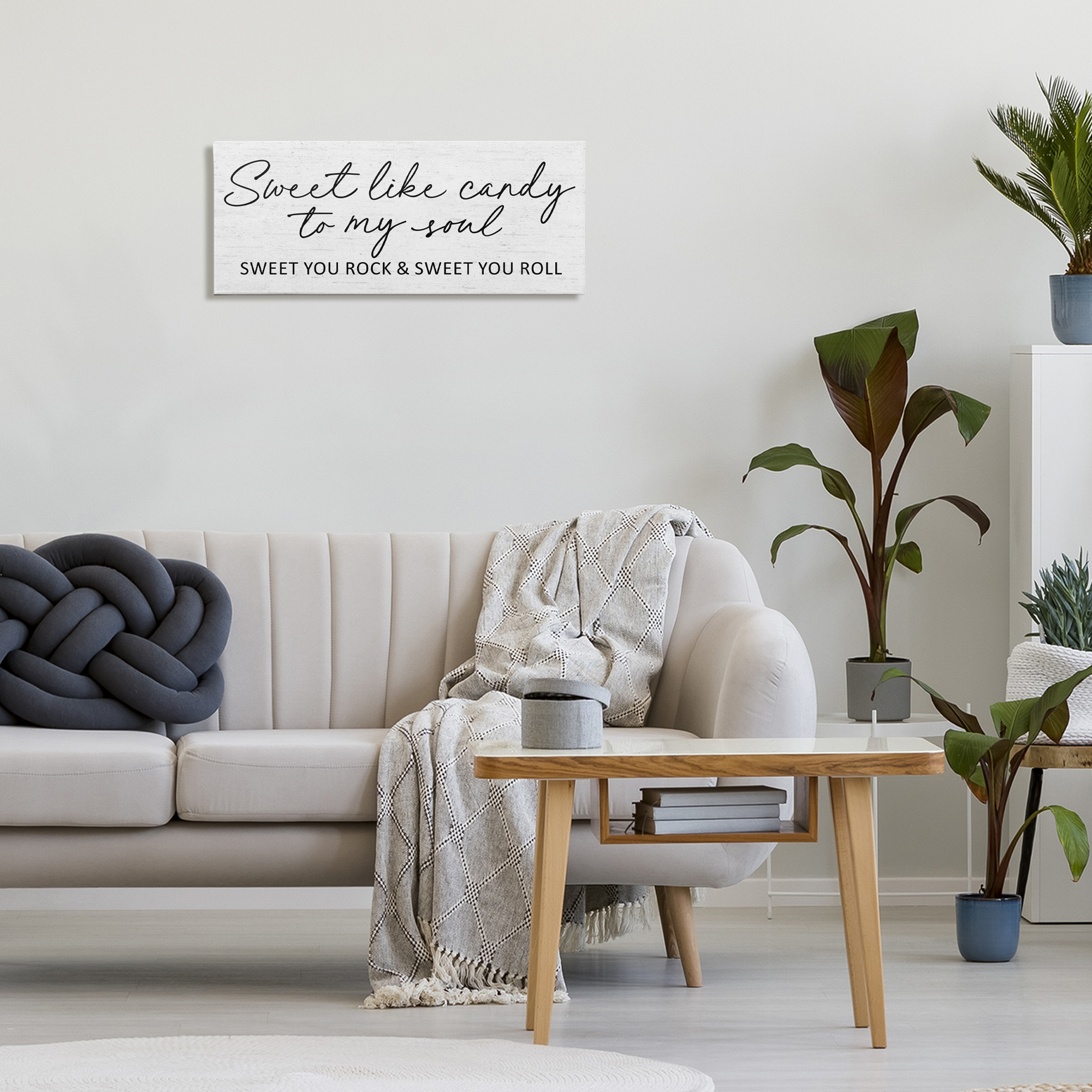 Sweet Like Candy Song Lyrics Canvas Wall Art, design by Lettered and Lined