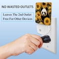 thumbnail image 3 of Panda sunflowers LED Square Night Lights - Modern Design, Energy Efficient Indoor Lighting for Bedrooms, Bathrooms, and Hallways - 200 Characters, 3 of 6