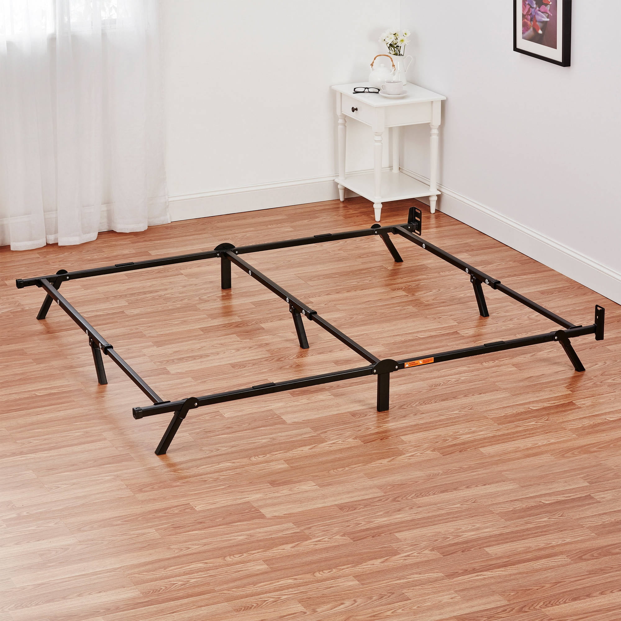 Metal Bed Frames mainstays 7" adjustable metal bed frame, easy no-tools assembly Metal Bed Frames mainstays 7" adjustable metal bed frame, easy no-tools assembly
