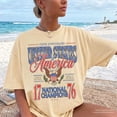 thumbnail image 5 of July 4th 1776 National Champions Funny T Shirt America 250th Anniversary Oversized Tee Distressed Americana, 5 of 6