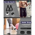 thumbnail image 4 of Zacro Resistance Bands Set, 270 lbs Heavy Exercise Resistance Bands with Handles Door Anchor for Muscle Training Stretching Workout Bands for Home Gym, 4 of 8