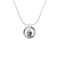 thumbnail image 2 of Delight Jewelry Silvertone Horse Head on Hatched Background Spinners Hero Ring Charm Necklace, 18", 2 of 4