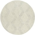 thumbnail image 4 of SAFAVIEH Blossom Winston Chevron Wool Runner Rug, Silver/Ivory, 2'3" x 8', 4 of 9