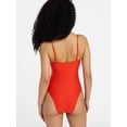 thumbnail image 2 of No Boundaries Essentials Scoop Neck One-Piece Swimsuit, Women’s XXS-XXL, 2 of 2
