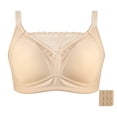 thumbnail image 1 of Bra Undergarment for Everyday Comfort with Lace Trim and Wireless Support Featuring Side Pockets for Prosthesis, 1 of 6