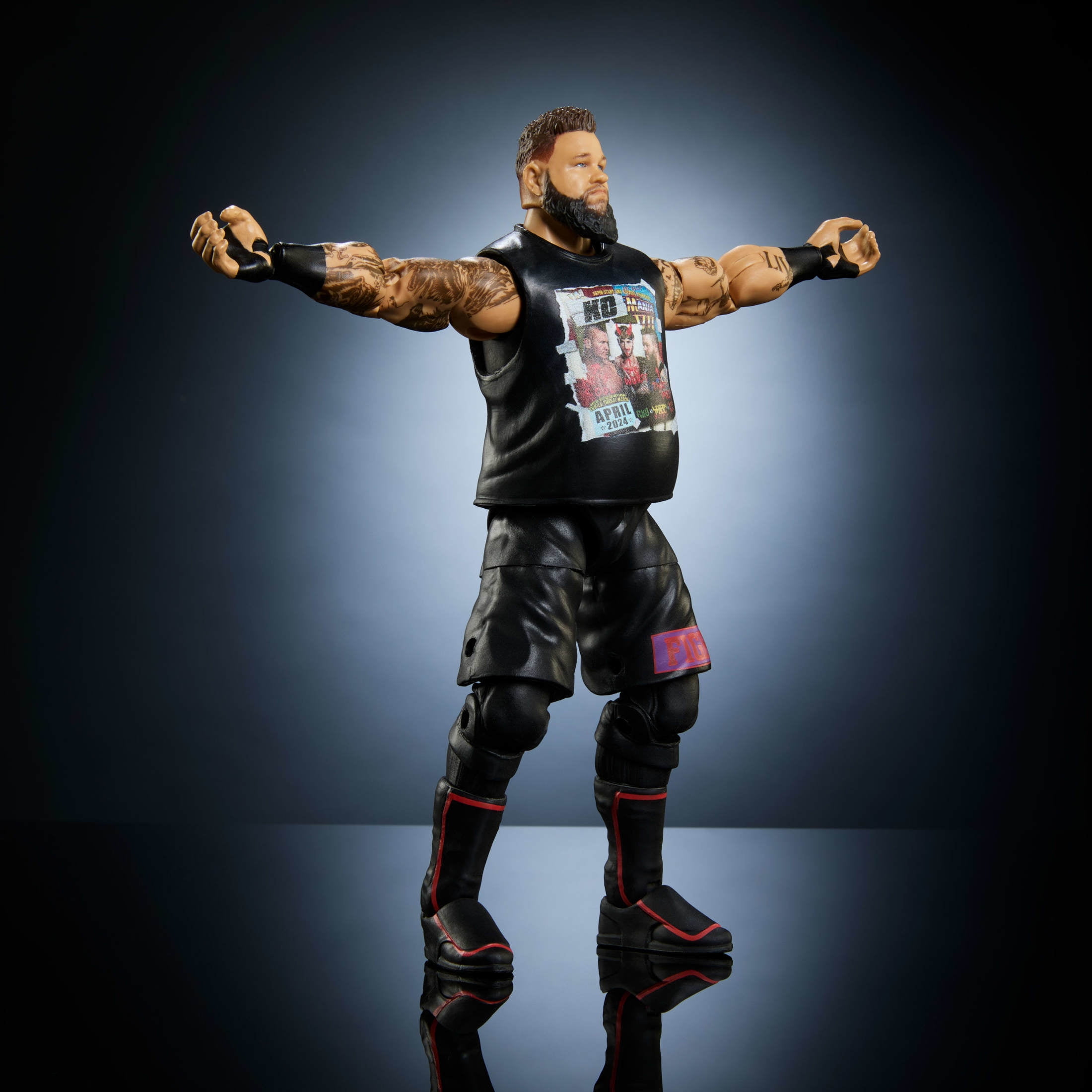 WWE Elite Kevin Owens Action Figure, Series #116 6-inch Collectible with Articulation & Accessories