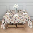 thumbnail image 3 of Beige Cow Flower Pattern Square Tablecloth,Waterproof Square Table Cover,Wipeable Spillproof Washable Table Cover for Home Kitchen Party Decor 42"X42"(107x107cm), 3 of 6