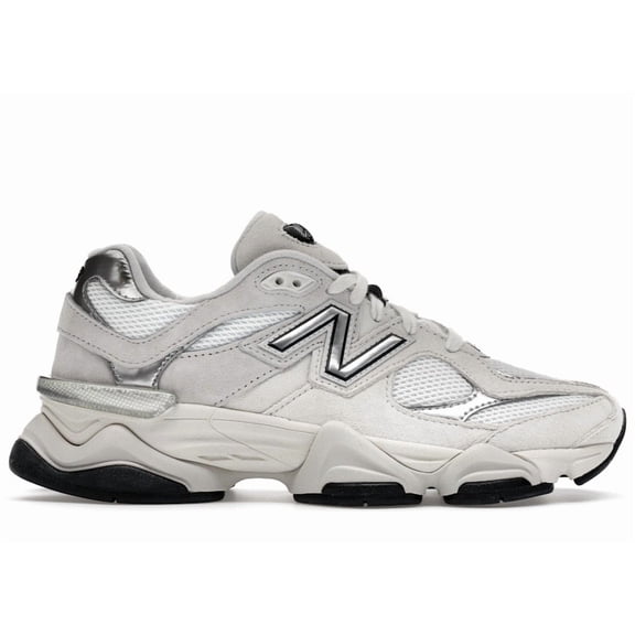 New Balance Men's 9060 White Black Metallic Silver Shoes, from StockX
