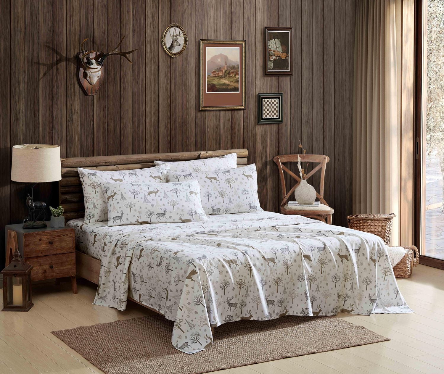 Ensemble de draps en flanelle de polyester imprimé Coleman