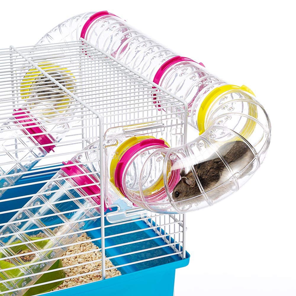 Paula Small Hamster Cage | Fun & Interactive Measures 18.11l X 11.61w 9.6h Includes All Accessories