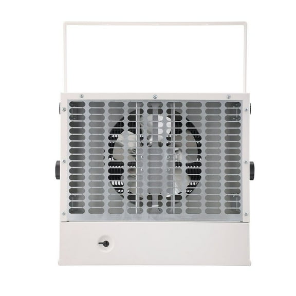 Electric Garage Heater, 7500-Watt Digital Fan-Forced Wall/Ceiling Mount Shop Heater, with Remote Control Overheat Protection, Hardwired Heater with 9-Hour Timer, Ideal for Workshop, ETL Listed