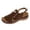 A-Brown602, variant on Womens Wedge Sandals Casual Soft Flexible Open Toe Dual Hook Loop Leather Wedge Sandals Summer Daily Everyday Wear Sandals