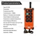 thumbnail image 3 of F21-e1b DC12-72v interruptor de control remoto industrial grúa controlador elevador control remoto uno enviar uno recibir, 3 of 3