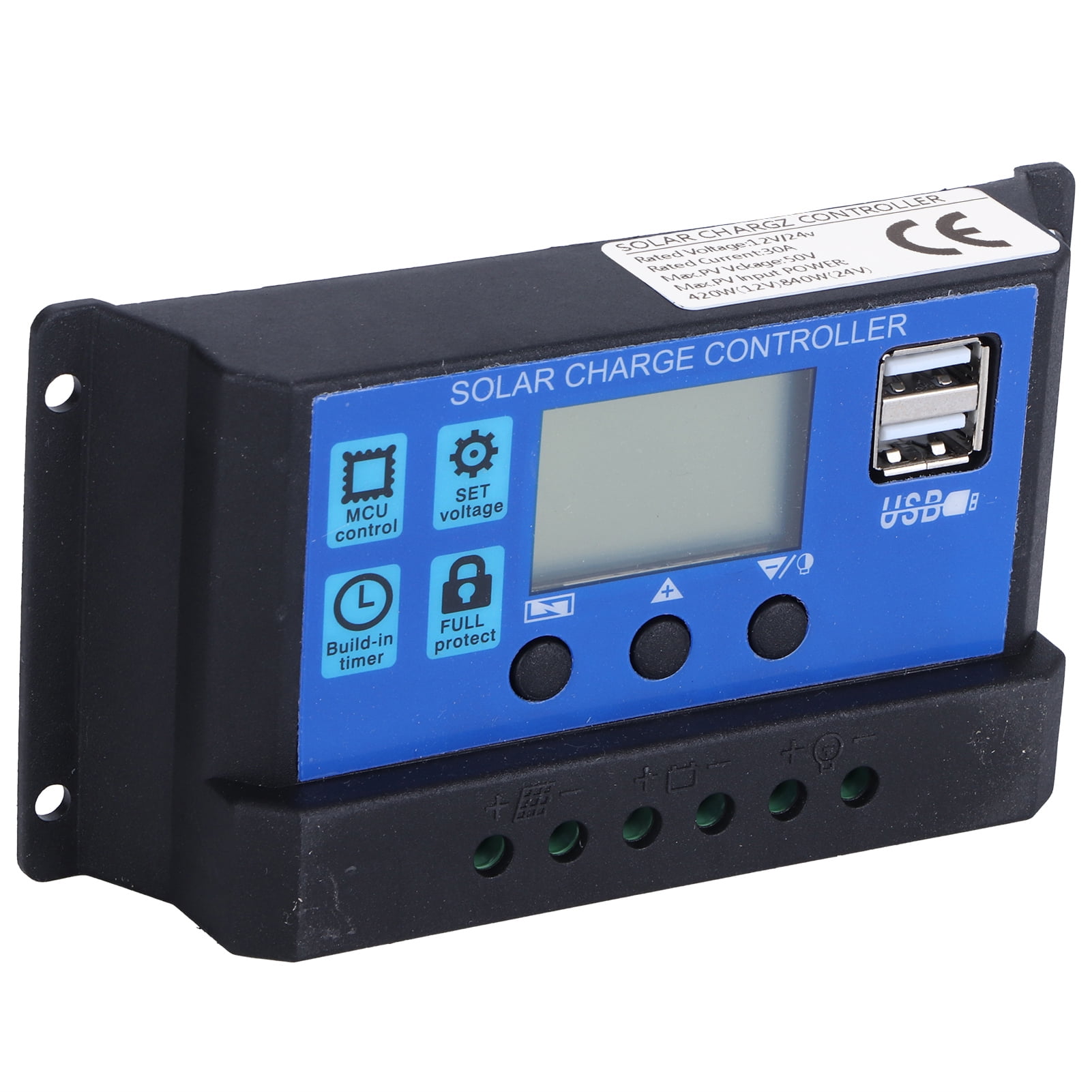 10W Solar Panel Kit With Charge Controller, 18V Polysilicon Module For RV, Boat  Home Use
