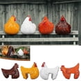 thumbnail image 2 of Clip Ladder Hen Pastoral Chicken Resin Ornaments, Clip Ladder Hen Resin Crafts Cracked Ornaments De, 2 of 5
