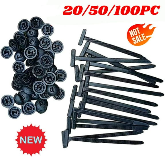 Heavy Duty Cable Ties 20/50/100PCS 90mm Black Nylon Zip Ties - Self-Locking Wire Ties for DIY, Home, Office & Outdoor Use - Durable, Weatherproof