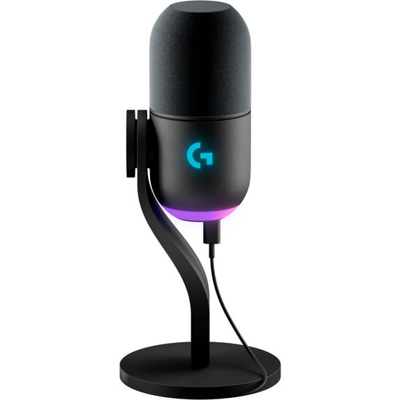 Restored Logitech Yeti GX Wired Supercardioid Dynamic Gaming Microphone with LIGHTSYNC RGB Lights, Black (Refurbished)