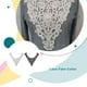 thumbnail image 5 of Minnieouse Soluble en agua bordado poliéster seda calado ramillete cuello falso escotes tela decorar accesorio Textiles Accesorios de disfraces, 5 of 6