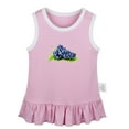 thumbnail image 1 of Fruit Grape Pattern Dresses For Baby, Newborn Babies Skirts, Infant Princess Dress, 0-24M Kids Graphic Clothes (Pink Sleeveless Dresses, 12-18 Months), 1 of 4