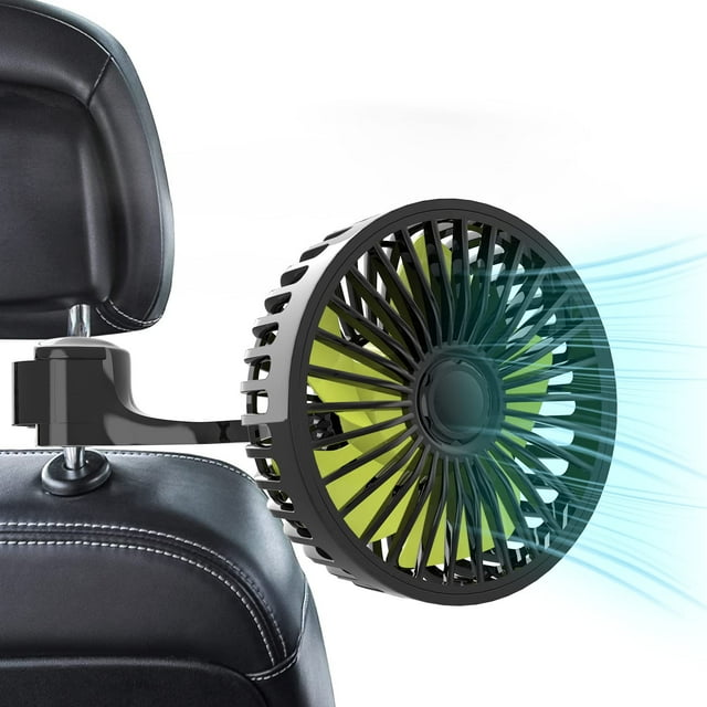 Ventiladores USB para asientos de coche Dealswin Ventilador de refrigeración portátil de 3 velocidades