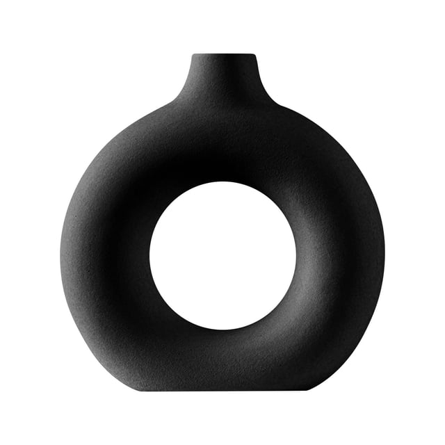 Minimalist Ceramic Hydroponic Vase Plastic Material Transparent Flower Arrangement Lightweight Shatterproof for Desktop Decoration