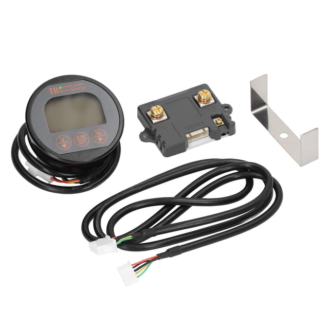 Medidor De Batería, 8-120V 0-75A Monitor De Batería Fácil Operación Retroiluminado Para Pruebas ANGGREK Battery Capacity Meter