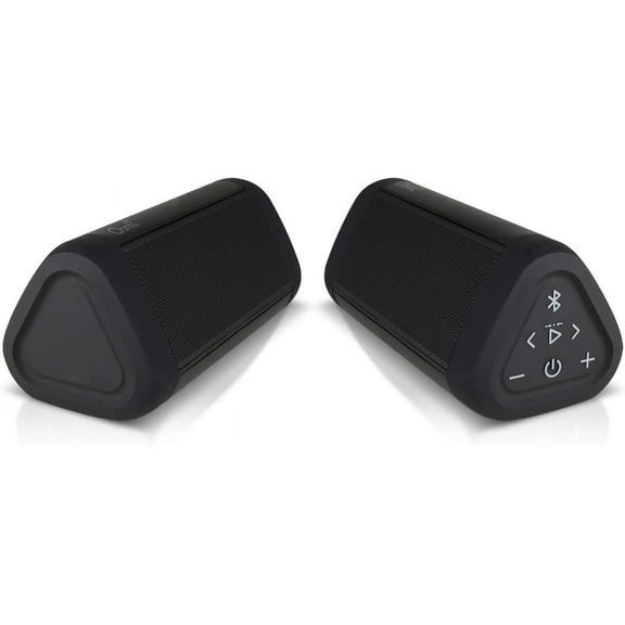 Oontz Angle 3 ULTRA Bluetooth Speaker 2-Pack - Waterproof Speakers, Black